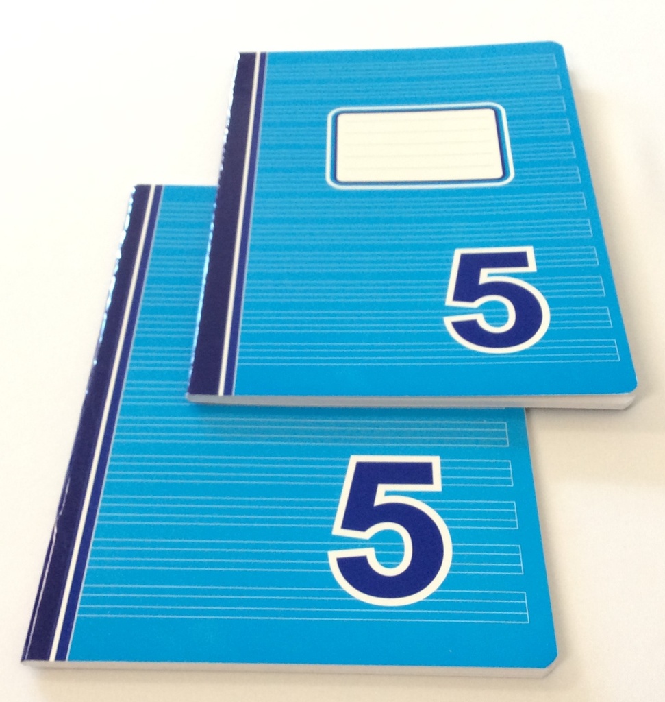 CUADERNO #5 DOBLE LINEAS AZUL AUSTRIACO