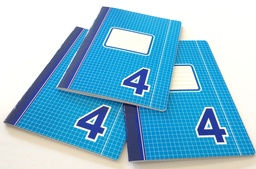 [990018] CUADERNO DE CUADROS GRANDES #4 AZUL GRANDE